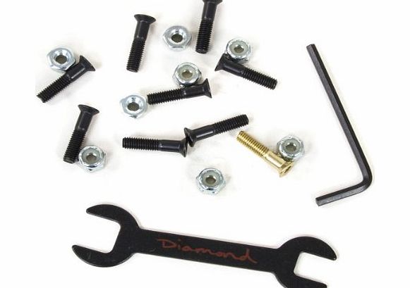 Diamond Supply Co Hella Tight Skateboard Bolts - 7/8 inch