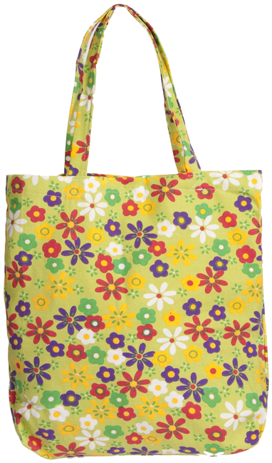 flower print canvas bag