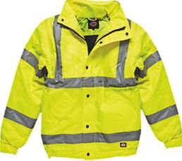 Dickies, 1228[^]8335H Hi-Vis Bomber Jacket Saturn Yellow Large