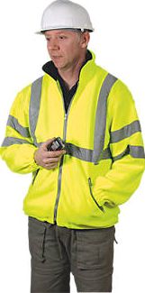 Dickies, 1228[^]27469 Hi-Vis Fleece Jacket Saturn Yellow X