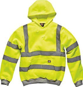 Dickies, 1228[^]8045H Hi-Vis Hoodie Saturn Yellow Large 46``