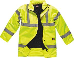 Dickies, 1228[^]5137H Hi-Vis Motorway Jacket Saturn Yellow XX