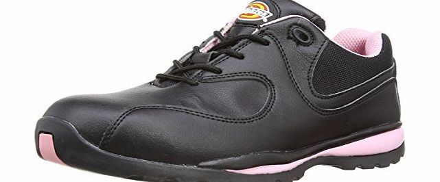 Womens Ohio Safety Trainers FD13905 Black/Pink 7 UK, 41 EU Regular