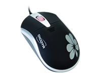 DICOTA Blossom optical mouse Black