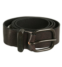 Black Leather Buckle Belt