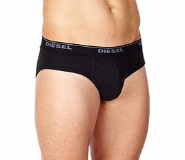 Black logo waist pure cotton briefs