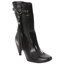 Black Mid Calf Boots