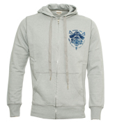 Grey Full Zip Hooded Sweatshirt