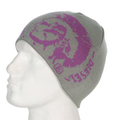 Kamil Grey Reversible Beanie Hat