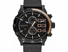 Diesel Mens Double Down Chronograph Black Watch