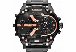 Diesel Mens Mr Daddy 2.0 Black IP Watch