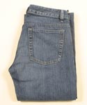 Mens Rabox Mid Blue Denim Button Fly Jeans 34 Leg