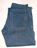 Mens Rivec Button Fly Dark Denim Jeans 34 Leg