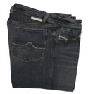 Diesel Mid Blue Denim Button Fly Bootleg Jeans - 34 Leg