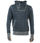 Smonky Blue Fleck Hooded Sweatshirt