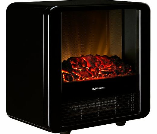 1.5 KW Optiflame Electric Micro Fire in High Gloss - Black