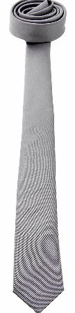 Homme Silk Tie Silver Metallic