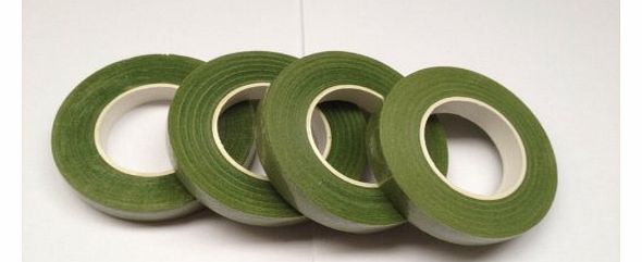 directfloristsupplies 4 X LIGHT GREEN florist stem tape for Corsages, Button Holes, Flower arrangements and Sugar craft