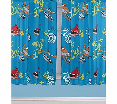 72-inch Planes Rescue Curtains, Multi-Colour