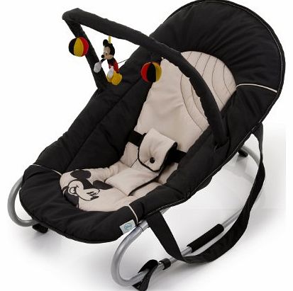 Disney Baby Classic Mickey Bungee Deluxe Rocker (Black)