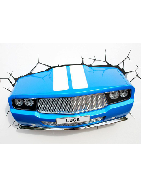 Disney Cars Blue Classic Car 3D LED Wall Light