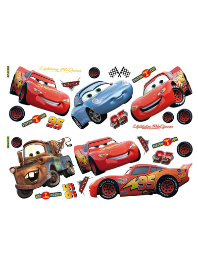 Disney Cars Wall Stickers Stikarounds 25 piece