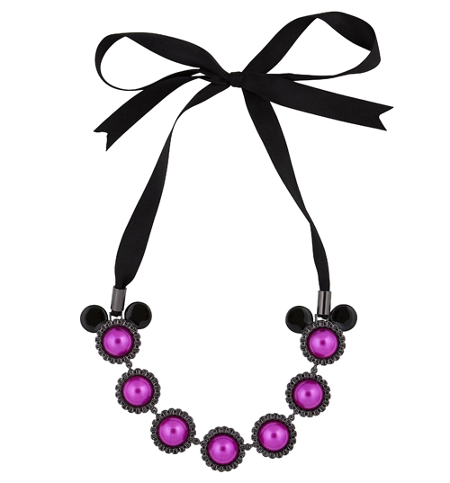 Black Hermatite Plated Fuschia Pearl Ribbon