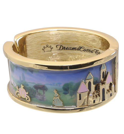 Gold Plated And Enamel Cinderella Castle Scene