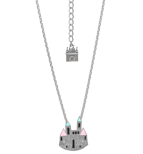 Rhodium Plated Multi Layer Castle Pendant