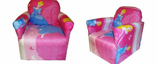  PRINCESS CHILDRENS BRANDED CARTOON CHARACTER ARMCHAIR CHAIR BEDROOM PLAYROOM KIDS SEAT