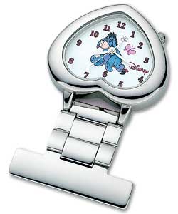 DISNEY Eeyore Nurses Heart Fob Watch