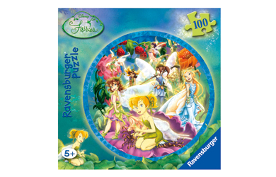 Disney Fairies 100 Piece Round Foil Puzzle