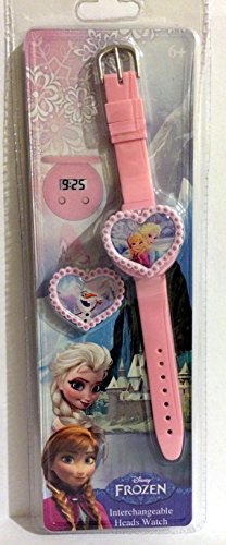 Disney Frozen Interchangeable Heads Watch Elsa Anna Olaf Heart Gift New Kids Girl