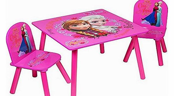 Disney Frozen Kids Pink Activity Table 2 Chairs Childrens Bedroom Furniture Set