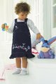 girls winnie the pooh denim dress set