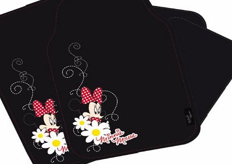 Disney MI-INN-800 Car Mat Set 4-Piece Minnie Mouse