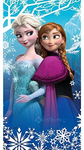 Disney Official Disney Frozen Elsa Anna Cotton Beach Bath Towel