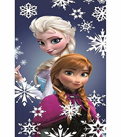 Disney Official Disney Frozen Elsa Anna Snowflakes Cotton Beach Bath Towel