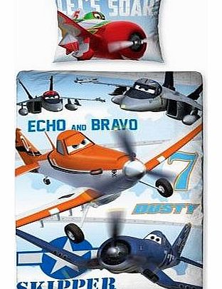 Disney Planes Dusty Single Panel Duvet Cover Set