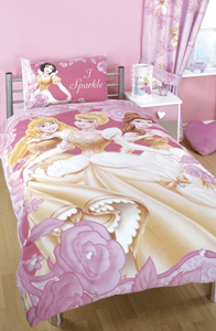 Princess ` Sparkle`Single Duvet Cover Set