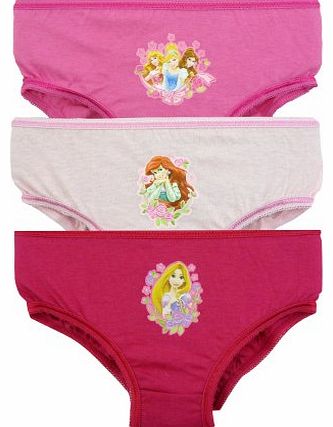 Princess 3 Pack Girls Pants / Knickers - 2-3 Years