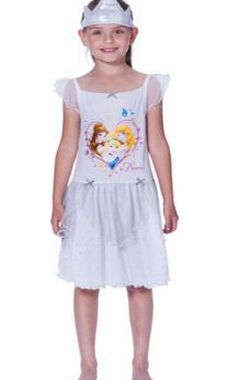 Girls White Glitter Nightdress