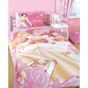 Disney Princess I Sparkle Single Panel Duvet Set