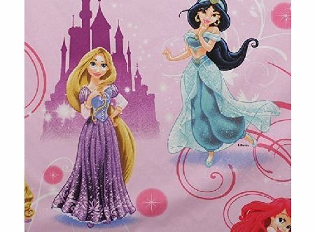 Disney Snowhite Little Mermaid Princess Lilac - Licensed Disney Cartoon Marvel DC Looney Toons Original Childrens Comic Character 100 Cotton Curtain Bedding Fabric