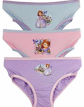 Disney Sofia The 1st 3 Girls Pants / Knickers - 3-4 Years / 104 cm