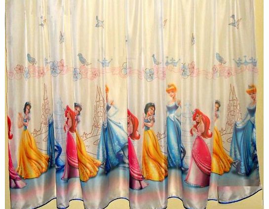 voile net curtain/panel PRINCESSES -width 150cm/59`` x drop 160cm(63``) ready made