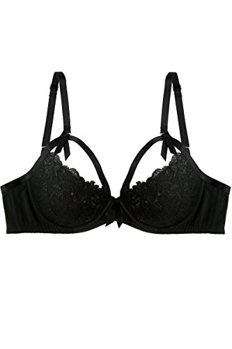 Von Follies by Dita von Teese Underwired Quarter Cup Bra 58945 36 B black