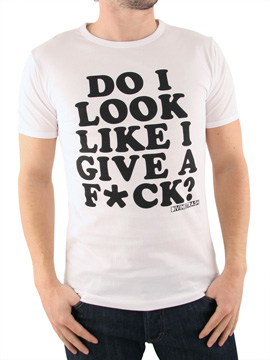 White Give a F**K T-Shirt