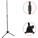 DJM Music Straight Mic Stand -Tripod Base Black