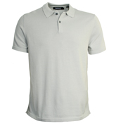 Aluminium Grey Knittted Polo Shirt